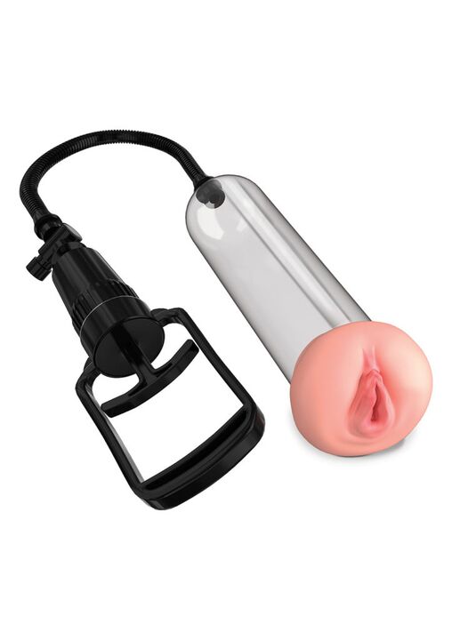 Bomba -Up cunha boquilla dunha vaxina feminina